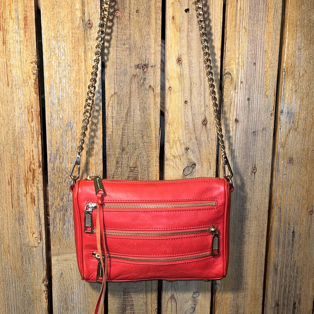 Rebecca Minkoff Red Leather Crossbody